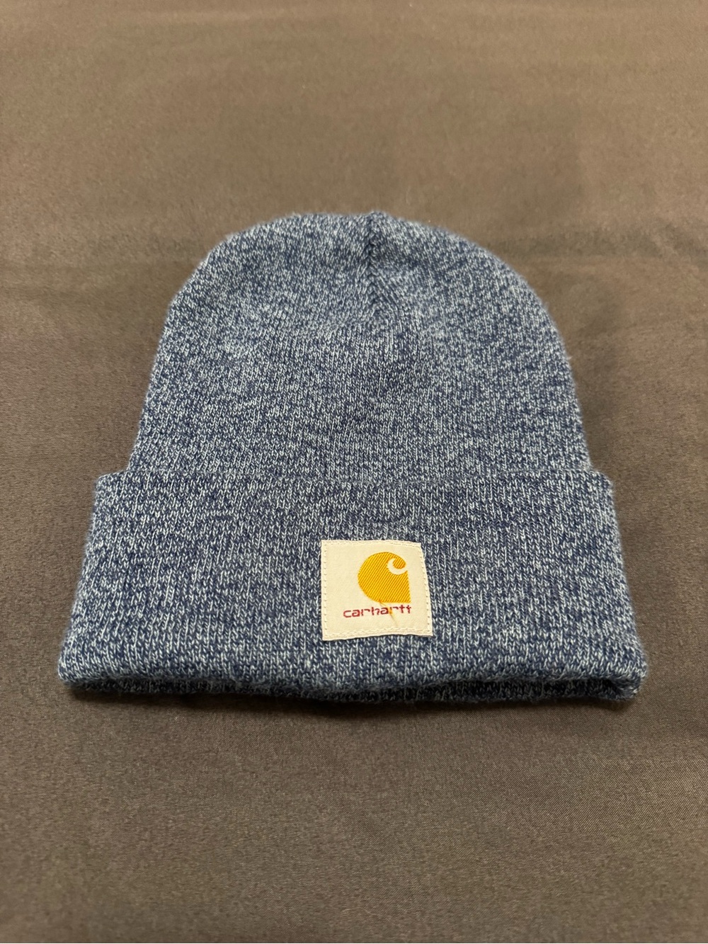 Carhartt Blue Heather Cuffed Knit Beanie